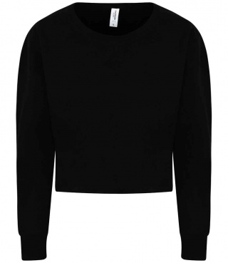 Just Hoods JH035 AWDis Ladies Cropped Sweatshirt